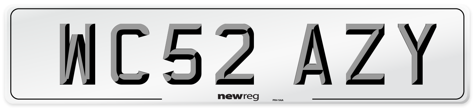 WC52 AZY Number Plate from New Reg